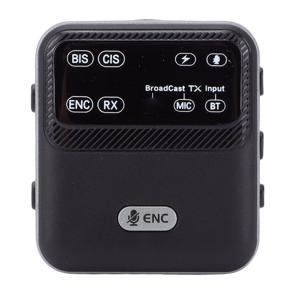 LAZIOEGR Bluetooth 6.0 Receiver Low Latency Wireless Sound Adapter One to Many Multi Purpose Broadcast Transmit Receive Range 328 ft 550mAh