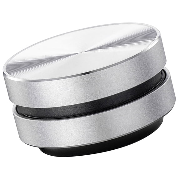 LAZIOEGR Bone Conduction Portable Speaker Wirelessly BT Sound Box Built-in Mic Silver 1 Pack (2.76 inches / 7 cm)