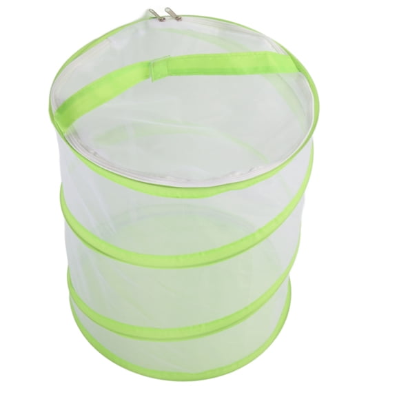 LAZIOEGR Butterfly Mesh Cage Collapsible Portable See Through Habitat Enclosure with Handle for Locust Bug Collecting STEM Learning Small 11.81 in / 30 cm