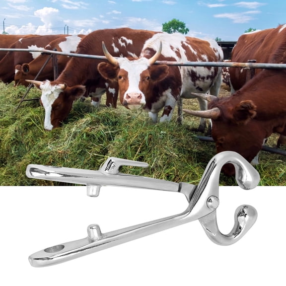 LAZIOEGR Carbon Steel Cow Nose Ring Pliers Bull Cattle Bovine Clip Pulling Equipment Tool for Farm Animal Handling, Durable Livestock Management Tool, 7.9 inches / 20 cm