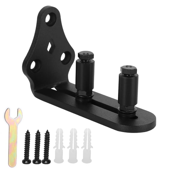 LAZIOEGR Carbon Steel Floor Roller Guide Smooth Sliding Barn Door Bottom Rail, RustResistant, Easy Install, 2.76"5.12"1.97", 0.46lb