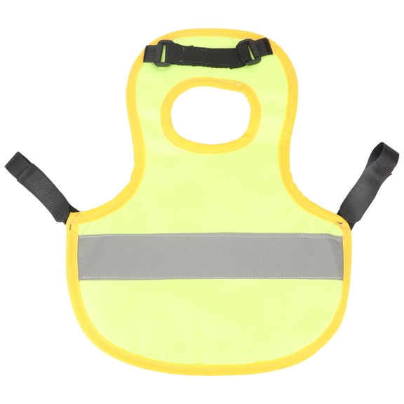 LAZIOEGR Chicken Reflective Vest Polyester Reusable Feather Protection Adjustable Pet Harness for Hen Duck Geese Poultry Walking Training, Yellow Color (8.66 inches / 22 cm)