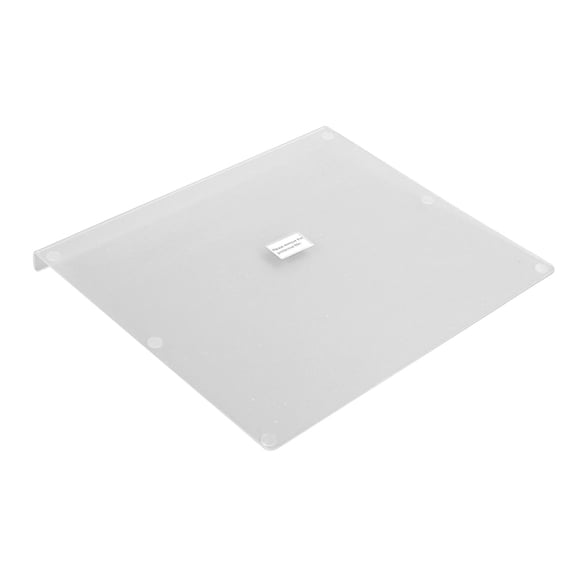 LAZIOEGR Clear Acrylic Cutting Board with Lip for Countertop, Non Slip Transparent Chopping Board, Durable Kitchen Pastry Board for Fruit Vegetable Prep, 17.7x13.8 in / 450x350 mm
