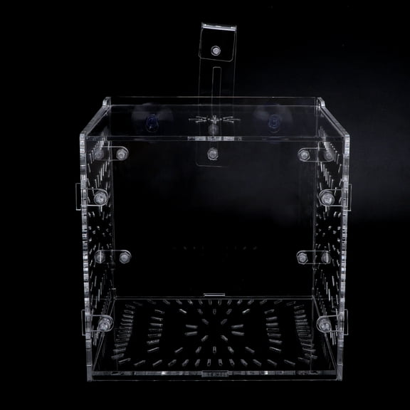 LAZIOEGR Clear Aquarium Breeder Box, Isolation Tank for Fish Hatchery and Reproduction, Small 5.91 Inches / 15 cm