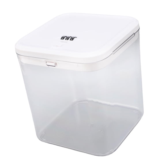 LAZIOEGR Clear CodeLock Medication & Snack Box 5.96.75.9, FridgeSafe, Ideal for Home, Dorm, Office