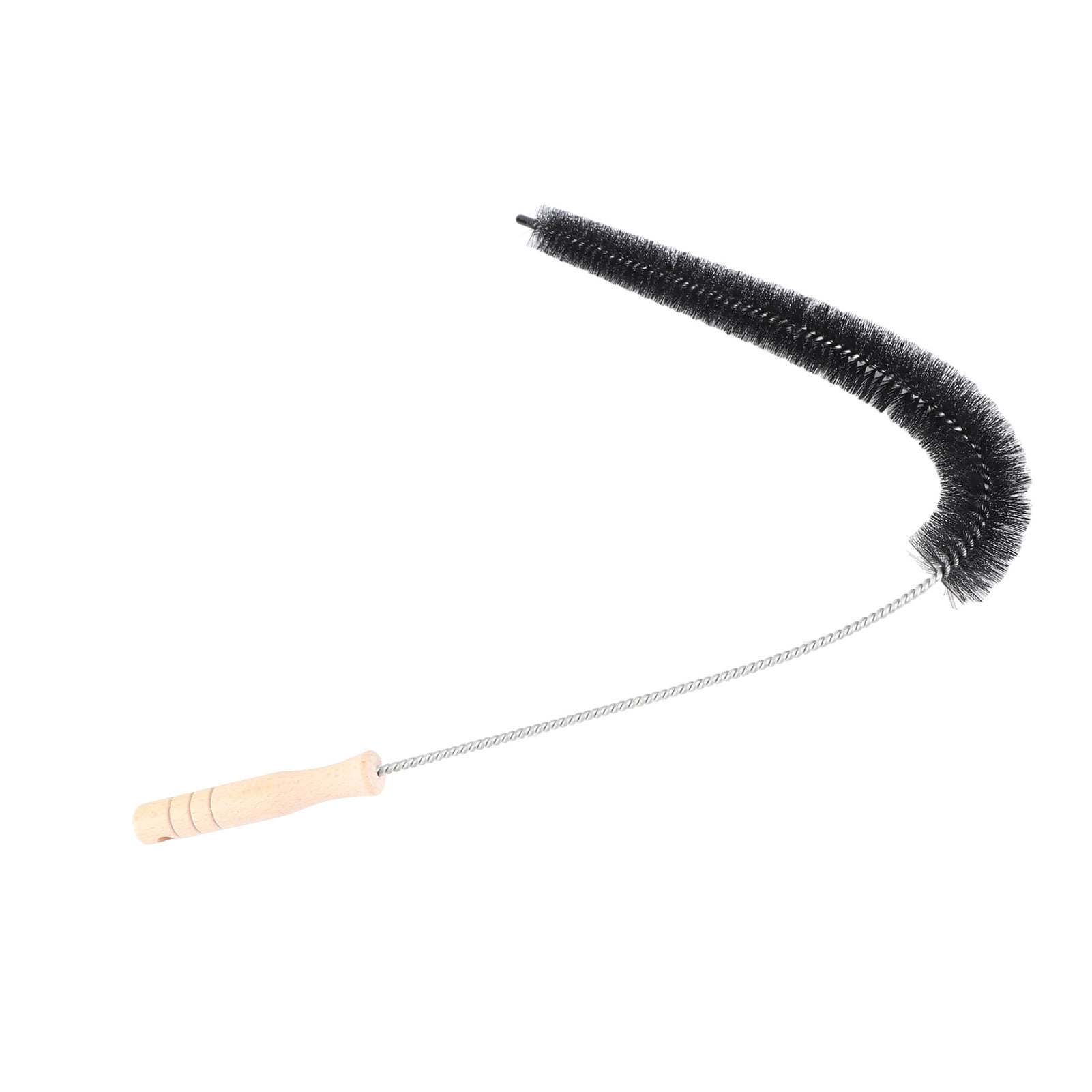 LAZIOEGR Clothes Dryer Vent Brush Long Flexible Rod Cleaning Tool for Dirt Dust Lint Blockage Removal in Washing Machines & Exhaust Ports (30.31 inches / 77 cm) - Wood & Aluminum Handle