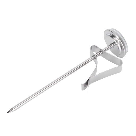 LAZIOEGR Coffee Thermometer Milk Frothing Dial Pointer Temperature Meter with Hook Stainless Steel Instant Read Food Thermometer for Kitchen Crafting 5.5 inches / 13.9 cm
