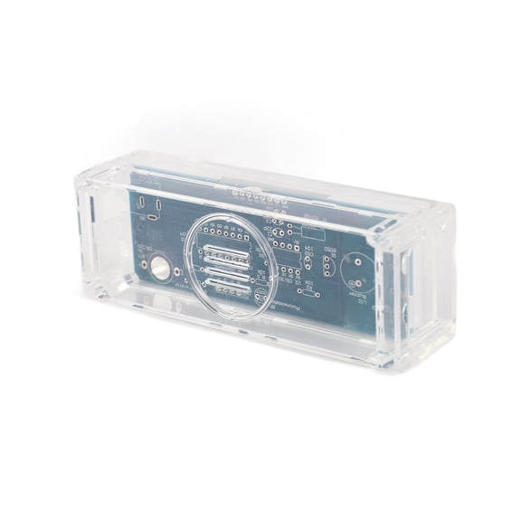 LAZIOEGR Compact 4-Digit Digital LED Clock Kit Light Control Time Display [cite: 2] Blue (4.92 inches / 12.5 cm) [cite: 9]