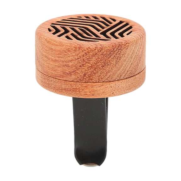 LAZIOEGR Compact Rosewood Mini Car Oil Diffuser with Volcanic Rock Portable Aroma for Car Air Outlet, Yoga & Meditation