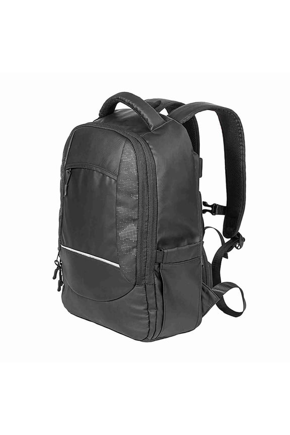 Cooling Fan Backpack 210D Waterproof, Builtin HighPerformance Fan, PowerBank Compatible, Ideal for Hiking & Travel