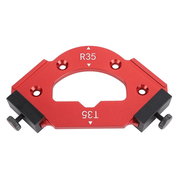 LAZIOEGR Corner Template R35 T35 Inner Outer Radius Jig Router Tool for Woodworking Cabinet Trimming