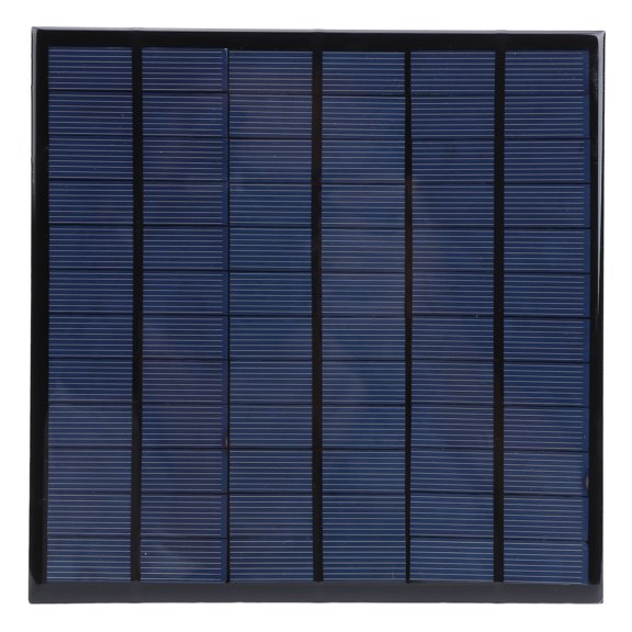 LAZIOEGR DC 18V 4.5W Solar Power Epoxy Module Board Polysilicon Renewable Energy Controller with 6.6 ft / 2m Red Black Wire Weatherproof High Efficiency for Outdoor RV Boat 6.7 inches / 17 cm