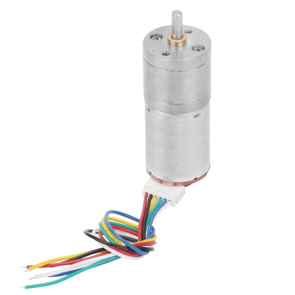 LAZIOEGR DC 6V Encoder Gear Motor 200RPM Speed Reduction Motor for Robot RC Car DIY Engine Toy High Torque Metal Gearbox (0.98 inches / 25 mm)
