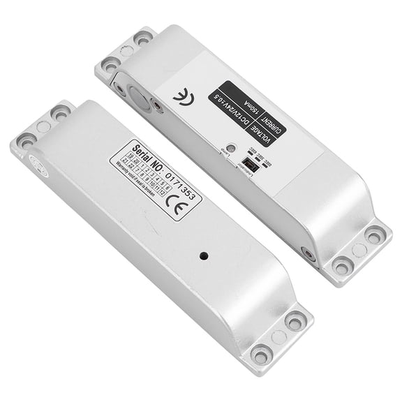 LAZIOEGR DC12V/24V Electric Bolt Lock Low Temperature 0/3/6s Delay 4 Wires Access Control Door Entry System for Wood, Metal, and Fire Doors, Heavy Duty Hardware Lock (7.87 inches / 20 cm)