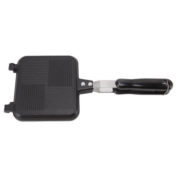 LAZIOEGR Detachable Hot Sandwich Maker, Nonstick Double Sided Heating Sandwich Grill Pan for Kitchen Breakfast, Black (13.8 inches / 35 cm)