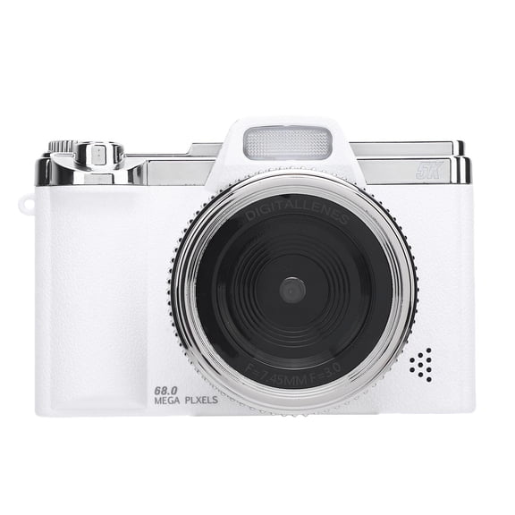 LAZIOEGR Digital Camera 68MP 5K HD 16x Zoom AF Autofocus Retro Compact Travel Vlog Camera with 2.88 Inch Screen, Black