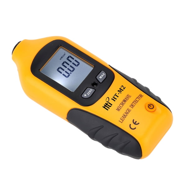 LAZIOEGR Digital LCD Microwave Leakage Radiation Detector Meter Leaking Tester 0-9.99mW/cm2 High Precision Beeping Alarm Backlight Display