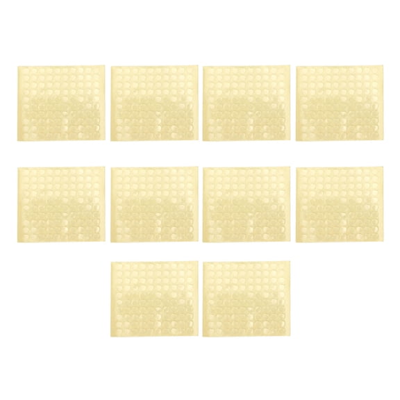 LAZIOEGR DoubleSide Transparent Dot Stickers for Nail Tips 10 Pieces, 100 Stickers Each, 5mm, Safe, Durable, Easy to Use