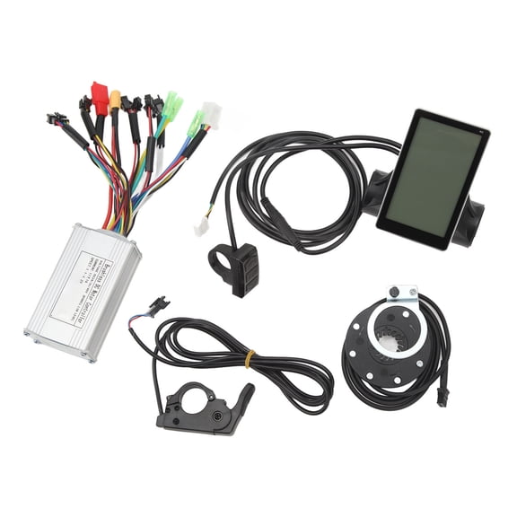LAZIOEGR Electric Bicycle Lithium Conversion Controller Kit 17A Controller LCD M5 Display Power Assist Sensor Thumb Throttle Replacement Parts E-Bike Accessories (8.27 in / 21.0 cm)