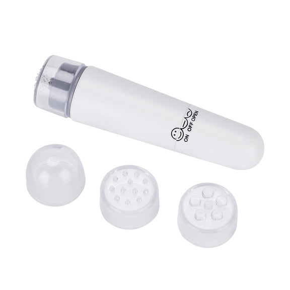 LAZIOEGR Electric Mini Anti Wrinkle Eye Massager for Dark Circles and Puffiness, Portable Eye Skin Firming Device with 4 Interchangeable Heads (4.9 x 3.1 inches / 12.5 x 8 cm)