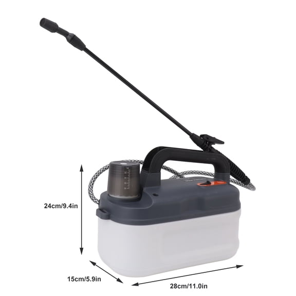 LAZIOEGR Electric Rechargeable Plant Backpack Sprayer, 2000mAh Lithium Battery Powered Yard Atomizer Bottle, 13.78 inches / 35 cm, PE Material