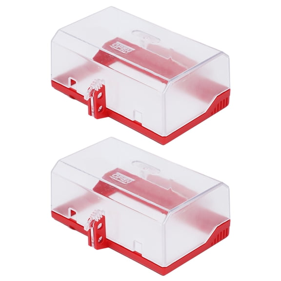 LAZIOEGR Enhanced Safety Emergency Stop Button Cover Lockout Transparent Push Button Switch Protector For Industrial Use Resin PC Equipment Switch Lockout Tagout Device 2Pcs (10.24 inches / 26 cm)