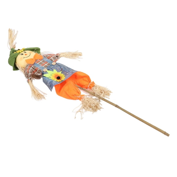 LAZIOEGR Fall Harvest Scarecrow Decorations 39.37in / 100cm Tall Wind Resistant Garden Decoy for Thanksgiving Home Yard Female