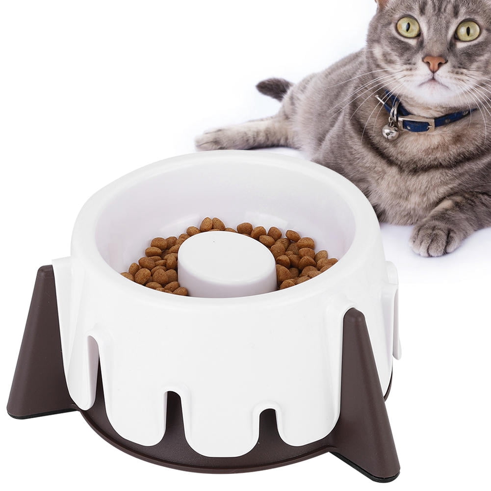 LAZIOEGR Five‑Level Adjustable Slow Food Feeder Bowl – Wet & Dry, Non‑Slip, Spine‑Protecting Design for Dogs & Cats