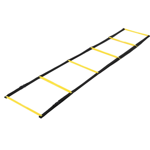 LAZIOEGR Fixed Agility Ladder for Football Footwork Speed Training, 14.4 ft / 4.4 m, 10 Rungs with Storage Bag, Premium Athletic Exercising Equipment for Track and Field