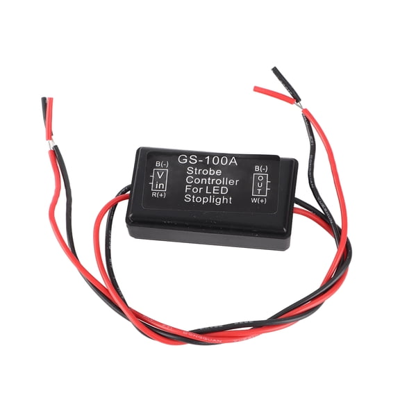 LAZIOEGR Flash Strobe Controller LED Brake Car Accessory with IP65 Protection for Motor Vehicles - 3.94 inches / 10 cm