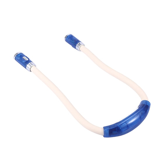 LAZIOEGR Flexible Neck Hanging Hug LED Book Light, Hands Free Adjustable Bendable Lamp for Night Reading in Bed, Blue, 10.24 inches / 26 cm