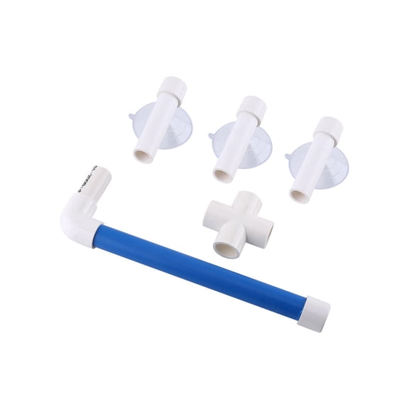 LAZIOEGR Foldable SuctionCup Bird Perch for Parrots, Budgies & Canaries Portable Window & Shower Wall Stand, 3Cup Secure Grip, Smooth Plastic, 6.7"8.7"1.2"