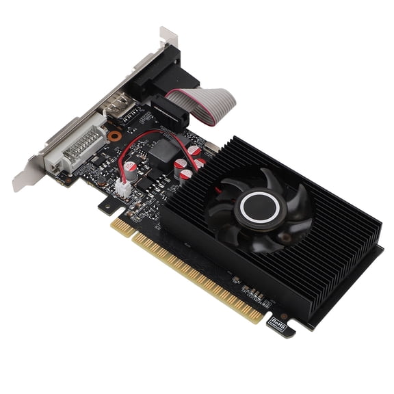 LAZIOEGR GT740 4GB DDR3 Graphics Card Discrete GPU High Definition Multimedia Interface VGA DVI PCI Express 3.0 X8 for Desktop Computer 128 Bit with Cooling Fan