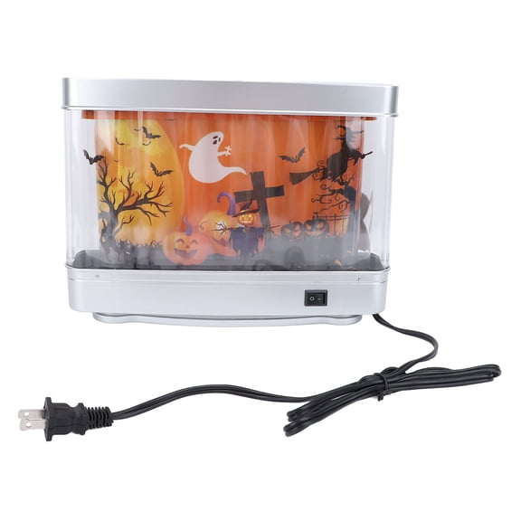 LAZIOEGR Ghost Aquarium Decorative Lamp Artificial Hallowmas LED Dynamic Table Motion Picture Lamp for Living Room 11.81 inches