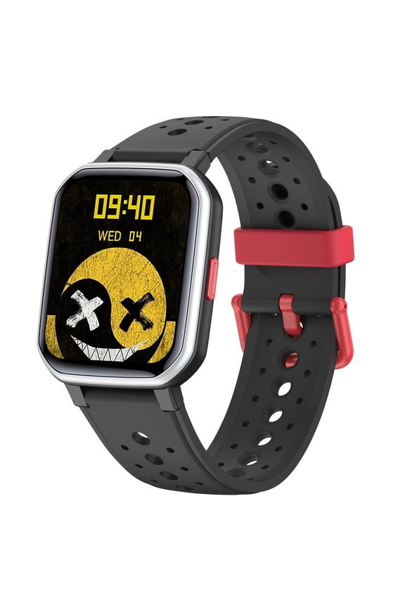 H79 Smart Kids Watch for Boys and Girls with 1.54-inch / 3.9 cm TFT Full Touchscreen, 5 Puzzle Games, Pedometer, IP68 Water Resistant, Black