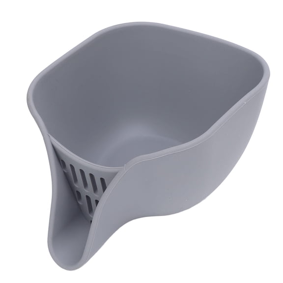 LAZIOEGR Heat-Resistant Silicone Drain Basket (5.9"×9.8"×3.9") – Dishwasher-Safe Food & Pasta Strainer with Spout