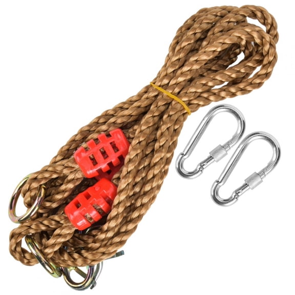 LAZIOEGR Heavy Duty Swing Extension Rope Set, Durable Outdoor Garden Children Hammock Hanging Cord with Connecting Buckle, 5.9ft / 1.8m