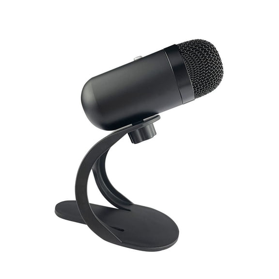 LAZIOEGR High Sensitivity USB PC Microphone Omnidirectional Wired Desktop Mic with Stand, Indicator Light, One Key Mute, 360 Degree Sound Pickup for Gaming Streaming Mac PS4 PS5 PC Black