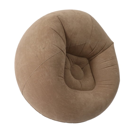 LAZIOEGR Inflatable Lounge Chair Portable Couch For Living Room Bedroom Balcony Reading Space. Ergonomic Blow Up Seating Solution With Flocked Surface. Lightweight Gray Furniture 29.53 Inches