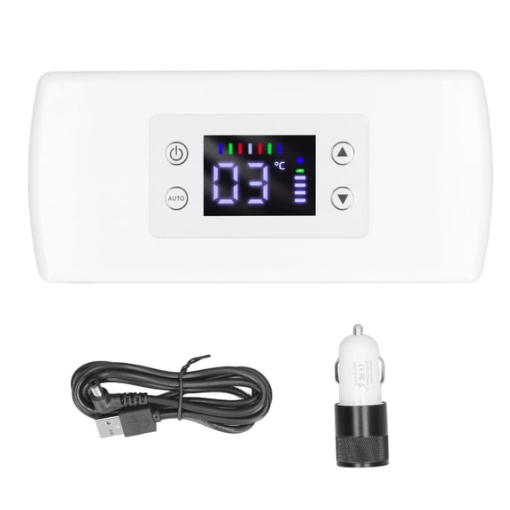LAZIOEGR Insulin Cooler Box Travel Refrigerator Rechargeable Portable Mini Fridge for Medication Breast Milk Constant Temperature LCD Display Diabetic Supplies Car Home Use 10.63 inches / 27 cm