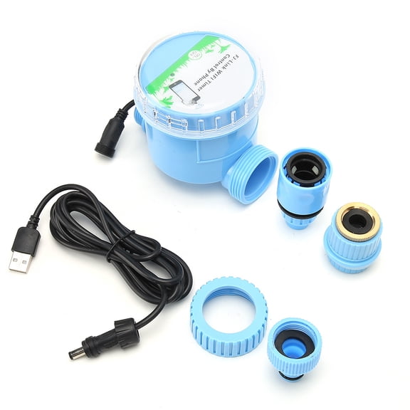 LAZIOEGR Intelligent Garden Irrigation Watering Timer Automatic Drip Controller with Phone WIFI Control For Outdoor Lawn Care, 4.7 inches / 12 cm