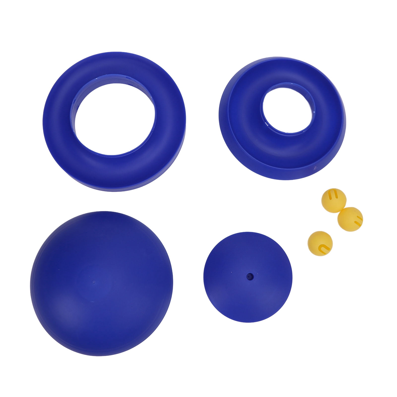 LAZIOEGR Interactive Cat Ball Toy 360 Degree Rotating Track Bite Proof Reduce Boredom Enhanced Exercise Indoor Kitten Teaser Play Station Klein Blue 8.7 in / 22 cm