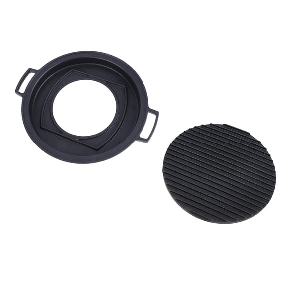 LAZIOEGR Japanese Mini Hibachi Grill Aluminum Alloy Tabletop Portable Charcoal Grill Large Circle (10.24 inches / 26 cm)