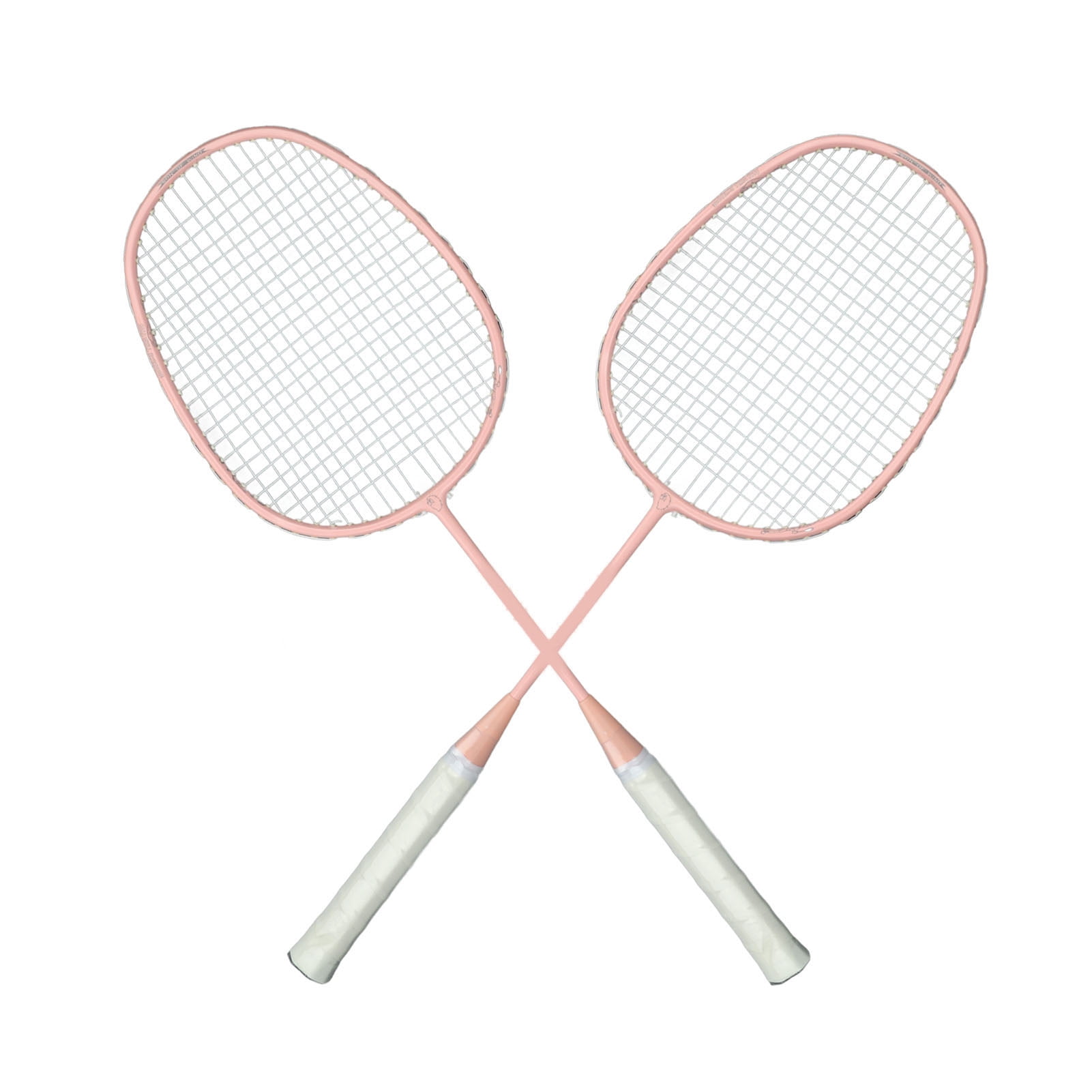 LAZIOEGR K169 Glassy Carbon Alloy Straight Racket Badminton Set with Anti-Skid Handle, Lightweight Portable Double Racket for Kids Boys Girls Outdoor Backyard Play, Multicolor, 2 Piece Count