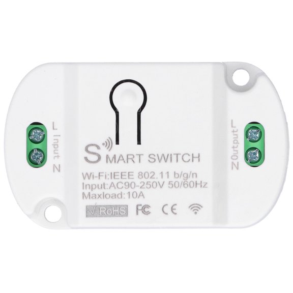LAZIOEGR KR2201WB-4 Intelligent Wireless Light Switch Remote Control Module, 90-250V Home Automation Smart Controller for Lamps & Light Fixtures (3.1 x 1.6 x 1 in / 8.0 x 4.0 x 2.5 cm)