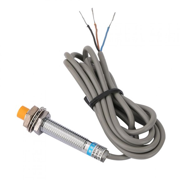 LAZIOEGR LJ8A3-2-Z/AX DC 12-24V 3-Wire NPN Normally Closed Inductive Proximity Sensor Switch, 2mm Detection Distance, Cylinder Approach Sensor for Machine Tools, 1-Pack
