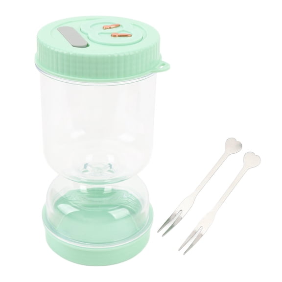 LAZIOEGR Large Capacity Plastic Pickle Jar with WetDry Separator, Detachable Design, Safe & Versatile for Vegetables, Fruits & Kimchi