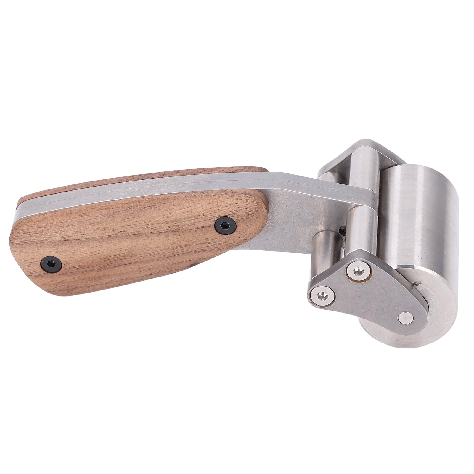 LAZIOEGR Leather Roller Stainless Steel Double Bearing Design Leather Press Edge Seam Roller Tool, Heavy Duty Crafting Accessory for Leather Gluing and Laminating, 7.48 inches / 19 cm Length
