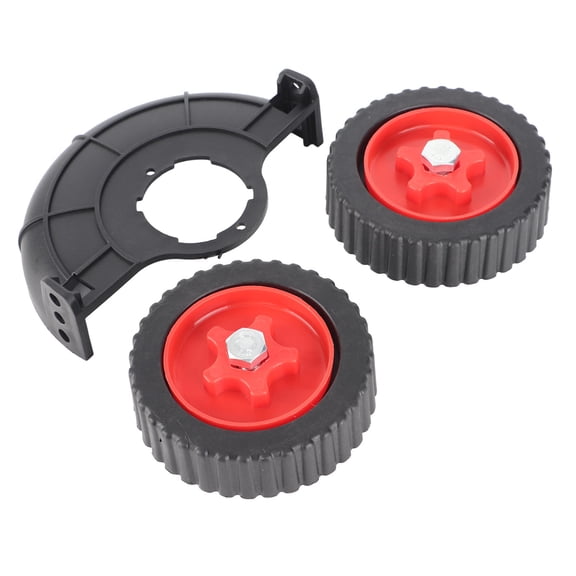 LAZIOEGR Lightweight Universal Lawn Mower Support Wheel Quick Assembly, Durable ABS, Ideal for Small Mowers & String Trimmers