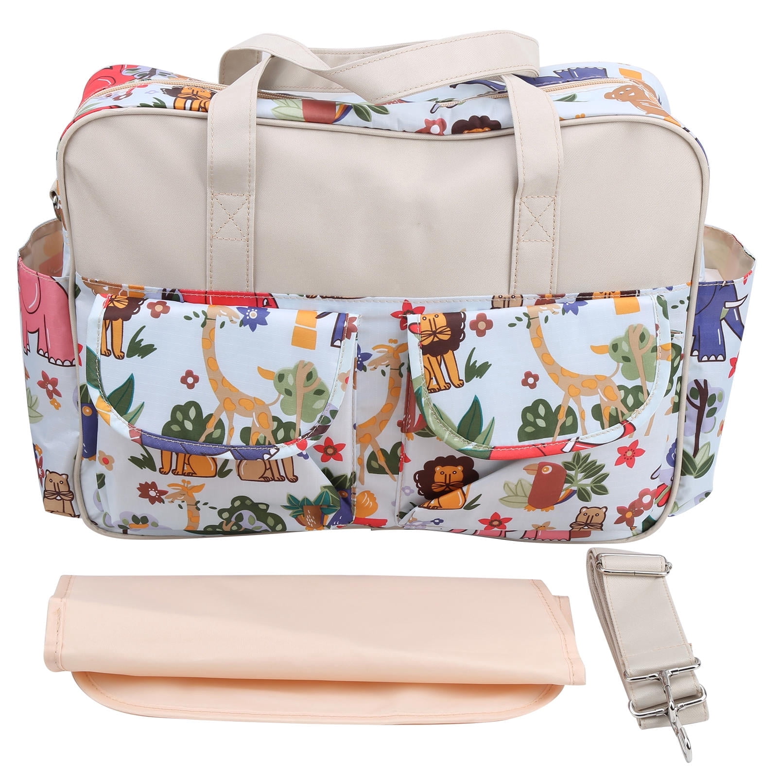 LAZIOEGR Mummy Messenger Bag for Parents (Ages 18-45) - Lightweight Waterproof Polyester Diaper Bag